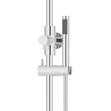 Round Gooseneck 300mm Twin Shower with single function hand shower